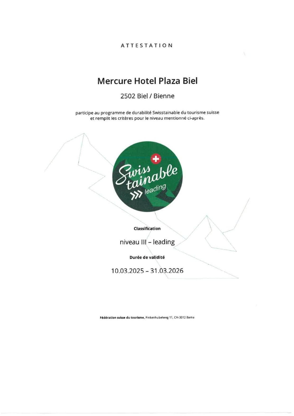 Mercure Biel Kültér fotó